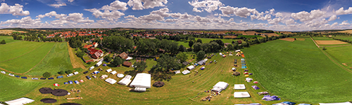 Pfadfinder Camp in Gieboldehausen 2015 - Luftpanorama